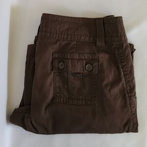 1Lee One True Fit Brown Cargo Pants Womens Size 13/14